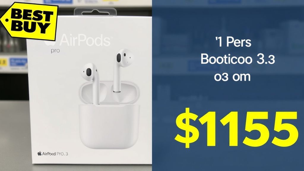 Best Buy开箱版AirPods Pro 3重新补货！154.99美元抢苹果旗舰耳机